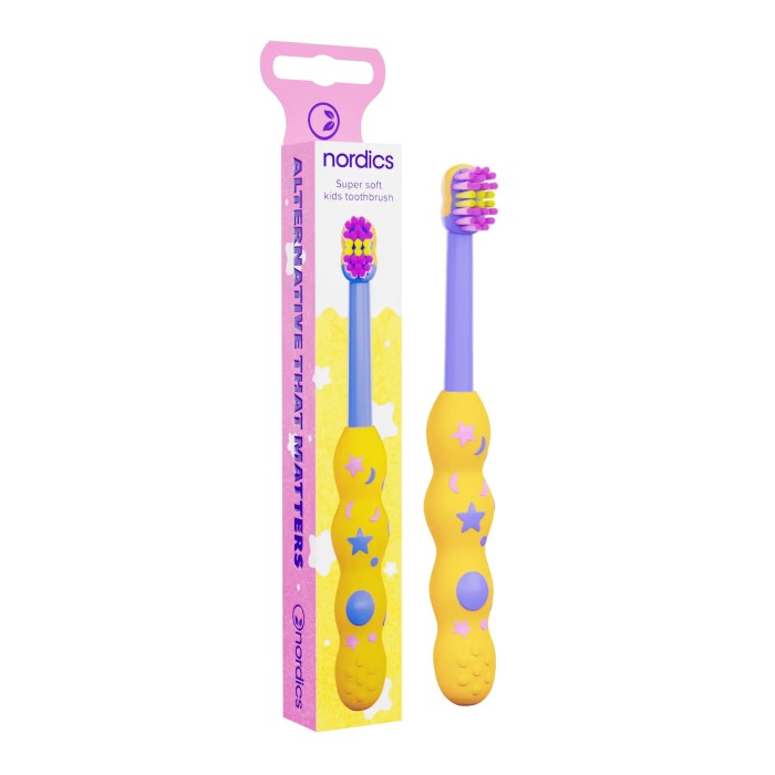 Četkica za zube za decu Premium baby Soft 4080 - Žuta | Nordics |Kozmo - 3800500324074