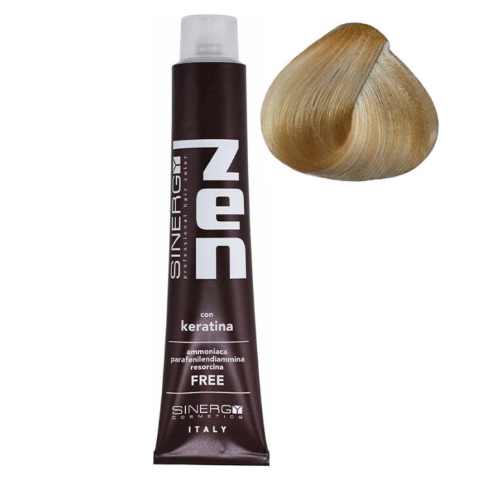 Farba za kosu bez amonijaka sa keratinom ZEN SINERGY 10.0 plavo svetlo platinasta | Sinergy Cosmetics | Kozmo