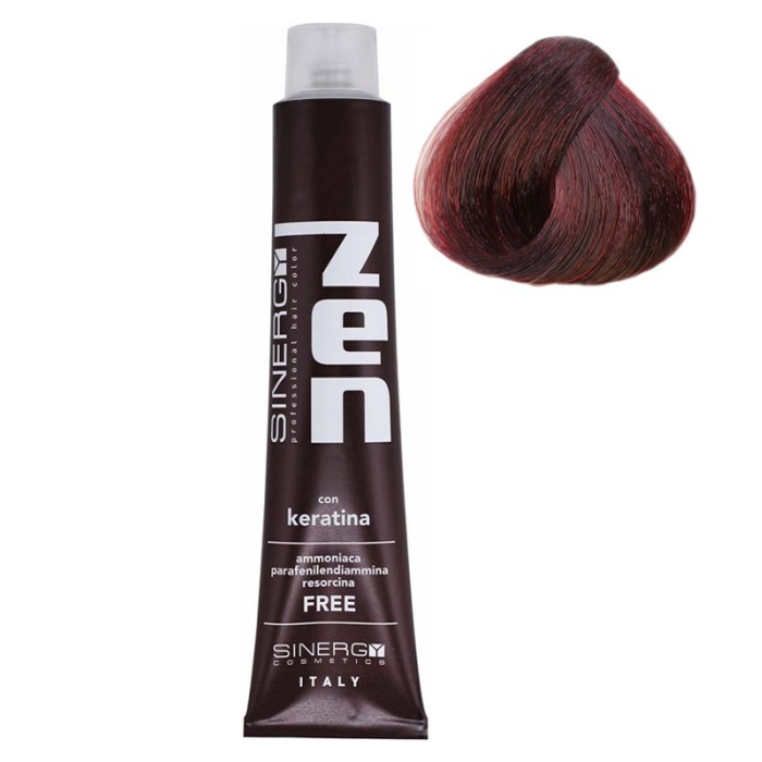 Farba za kosu bez amonijaka sa keratinom ZEN SINERGY 4.6 crveno kestenjasta | Sinergy Cosmetics | Kozmo