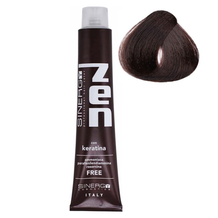 Farba za kosu bez amonijaka sa keratinom ZEN SINERGY 5.43 svetlo bakarno zlatno braon | Sinergy Cosmetics | Kozmo