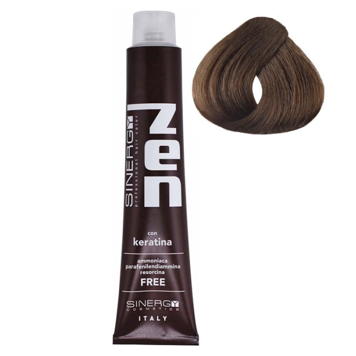 Farba za kosu bez amonijaka sa keratinom ZEN SINERGY 6.0 tamno plava | Sinergy Cosmetics | Kozmo