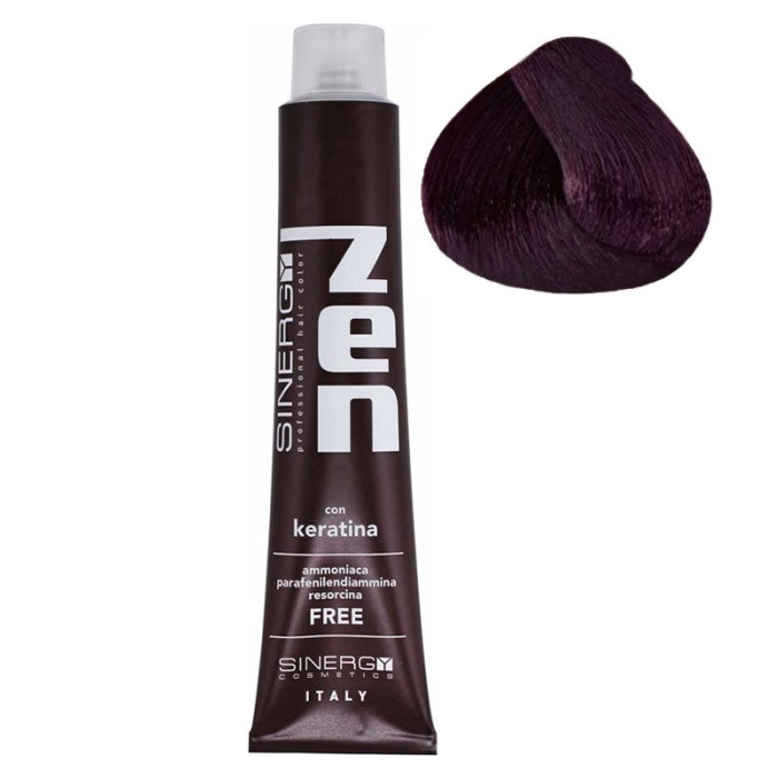 Farba za kosu bez amonijaka sa keratinom ZEN SINERGY 7.2 ljubicasto plava | Sinergy Cosmetics | Kozmo