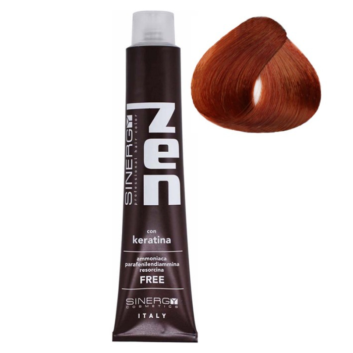 Farba za kosu bez amonijaka sa keratinom ZEN SINERGY 7.4 bakarno plava | Sinergy Cosmetics | Kozmo