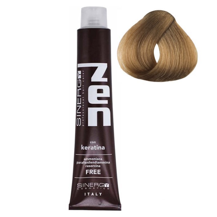 Farba za kosu bez amonijaka sa keratinom ZEN SINERGY 8.0 svetlo plava | Sinergy Cosmetics | Kozmo