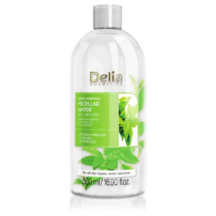 Micelarna voda sa uljem avokada i ekstraktom zelenog čaja za skidanje šminke 500 ml  | DELIA Cosmetics | Kozmo