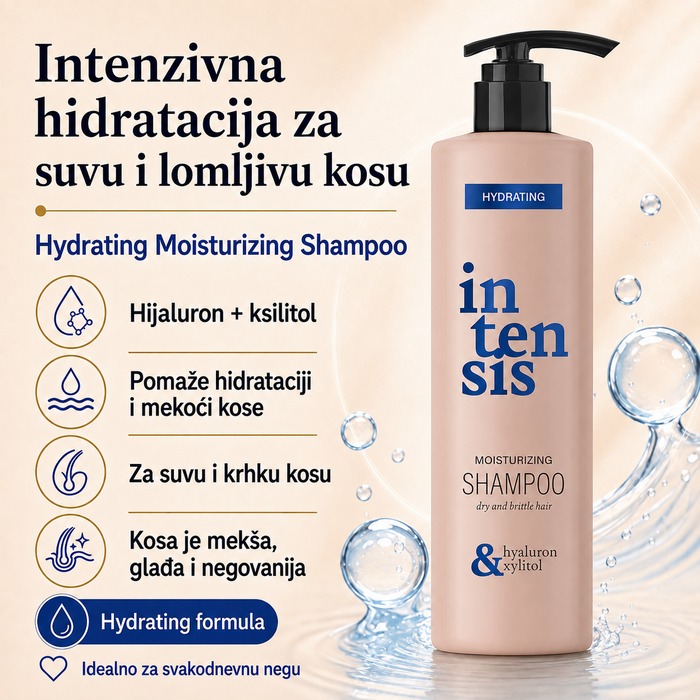Hidratantni šampon za suvu kosu Intensis Hydrating 1000 ml