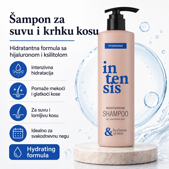 Hidratantni šampon za suvu kosu Intensis Hydrating 1000 ml
