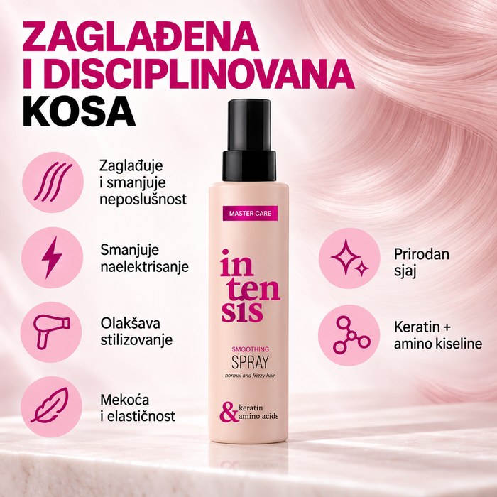 Sprej za zagladjivanje i kontrolu neposlusne kose PROSALON INTENSIS Master Care 200 ml Kozmo