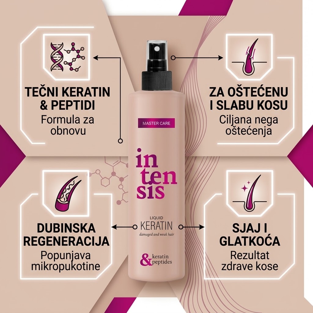 Tecni keratin za ostecenu kosu PROSALON INTENSIS Master Care 300 ml Kozmo