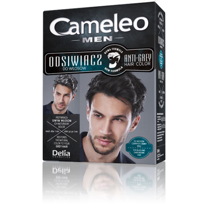 Farba protiv sedih za muškarce, crna boja CAMELEO | DELIA Cosmetics | Kozmo