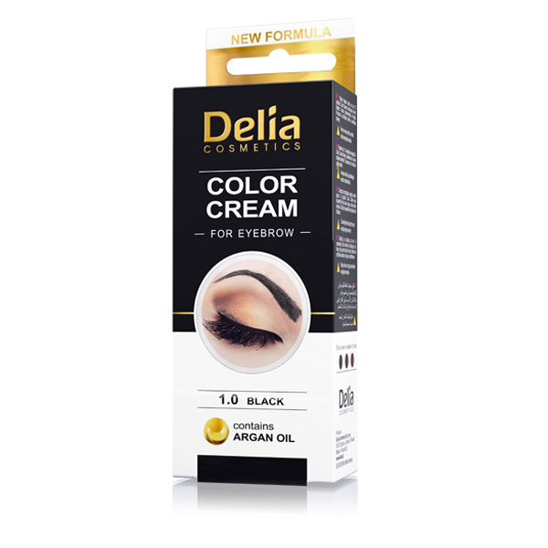 Kolor krema za obrve sa arganovim uljem 1.0 DELIA 15 ml  | DELIA Cosmetics | Kozmo