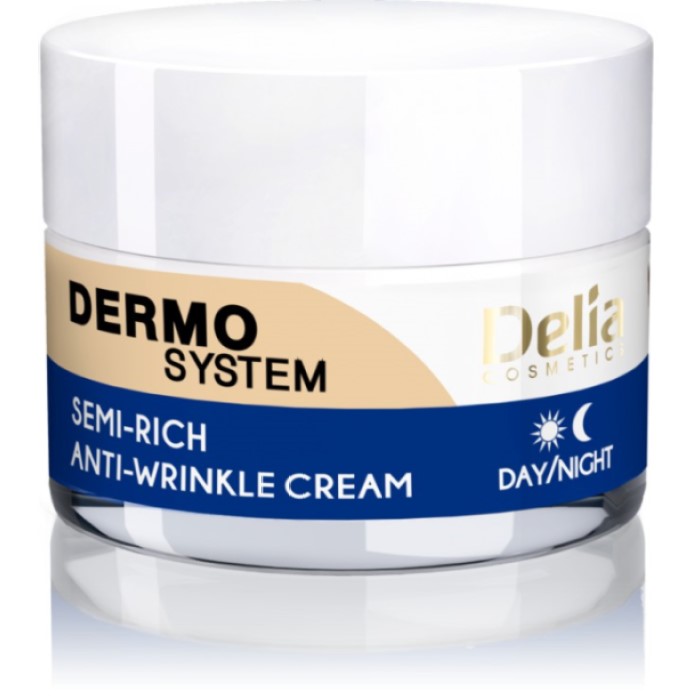 DERMO SYSTEM - Polu-bogata krema za lice sa delovanjem protiv bora 50 ml  | DELIA Cosmetics | Kozmo