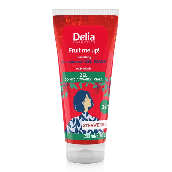 Gel Za Umivanje Lica I Tela - Jagoda 200 ml | Delia Cosmetics | Kozmo