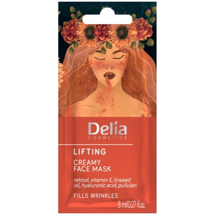 Maska za zatezanje kože lica 8 ml  | DELIA Cosmetics| Kozmo