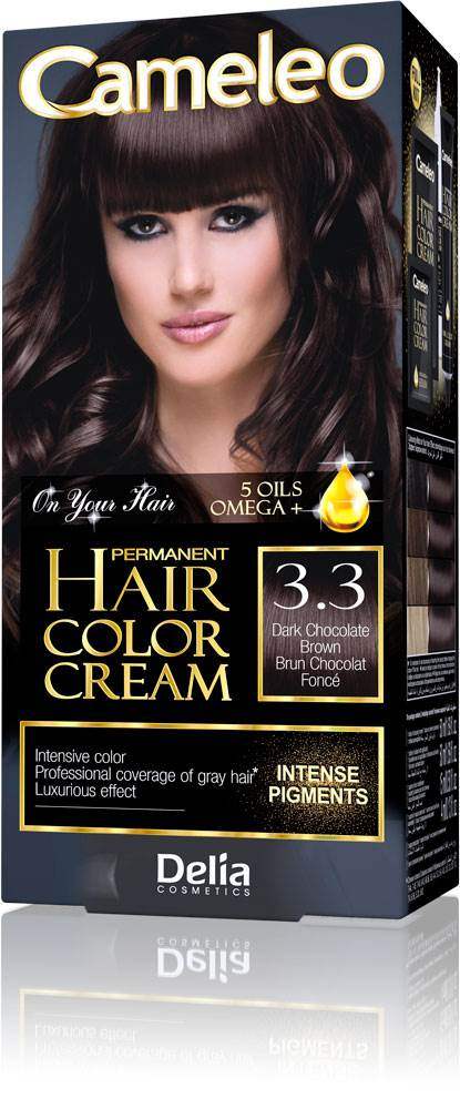 Farba za kosu CAMELEO OMEGA 5 sa dugotrajnim efektom 3.3 | DELIA Cosmetics | Kozmo