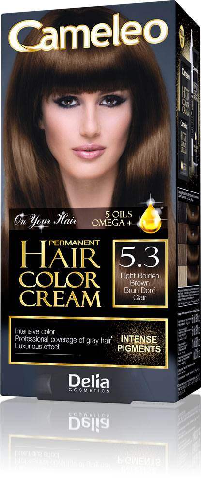 Farba za kosu CAMELEO OMEGA 5 sa dugotrajnim efektom 5.3 | DELIA Cosmetics | Kozmo