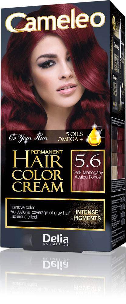 Farba za kosu CAMELEO OMEGA 5 sa dugotrajnim efektom 5.6 | DELIA Cosmetics | Kozmo