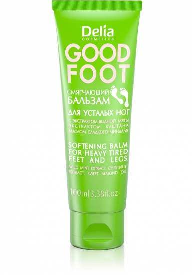 Omekšavajući balzam sa kestenom i eteričnim uljima badema i nane za teška i umorna stopala i noge XXL GOOD FOOT 250 ml  | DELIA Cosmetics | Kozmo