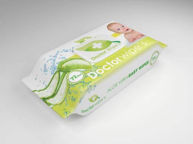 DR. WIPES - Vlažne maramice sa ekstraktom aloja vere sa poklopcem