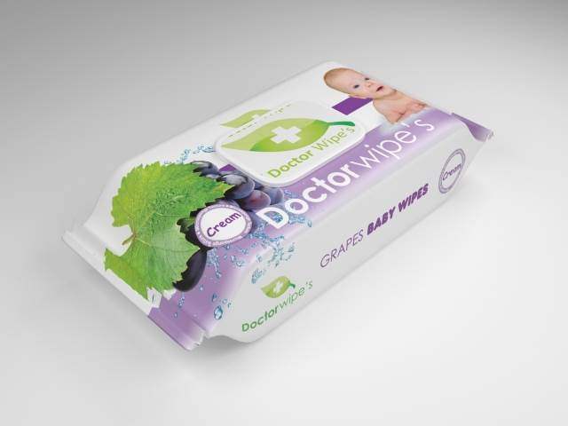 DR. WIPES - Vlažne maramice sa ekstraktom grožđa sa poklopcem
