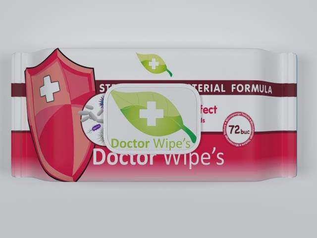 DR. WIPES - Vlažne maramice antibakterijske sa poklopcem