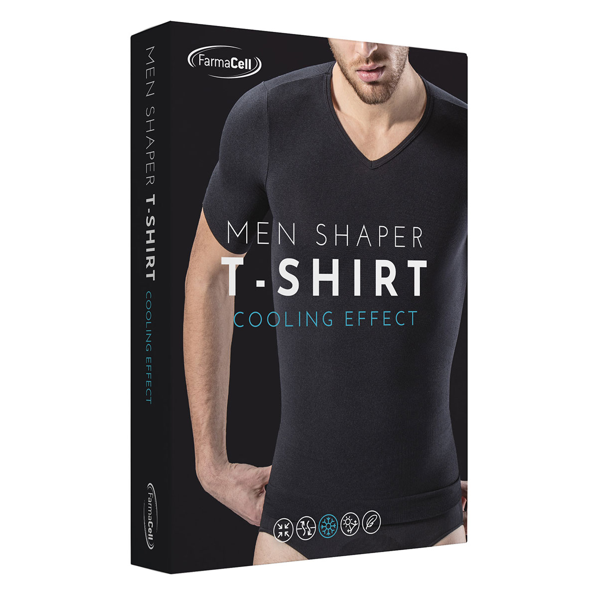 Majica sa pojasom za mršavljenje i steznikom za stomak MEN SHAPER 419B - FARMACELL
