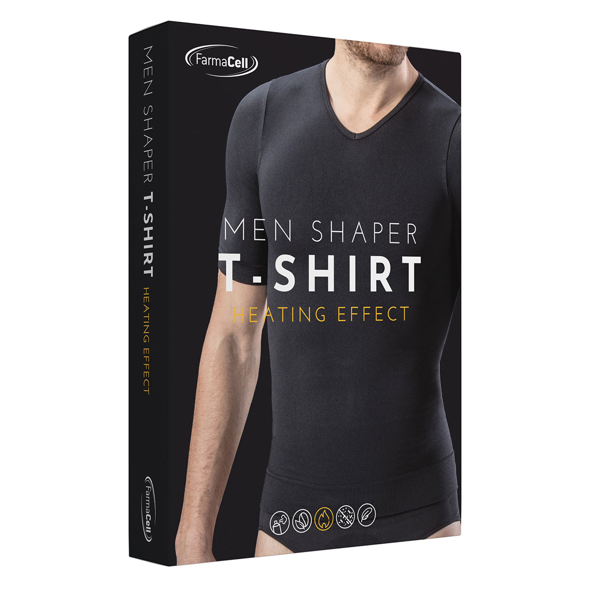 Majica sa pojasom za mršavljenje i steznikom za stomak MEN SHAPER 419H - FARMACELL