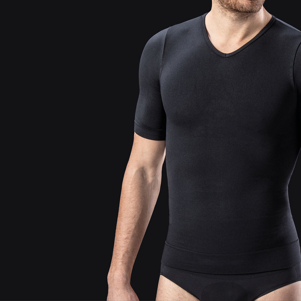 Majica sa pojasom za mršavljenje i steznikom za stomak MEN SHAPER 419H - FARMACELL