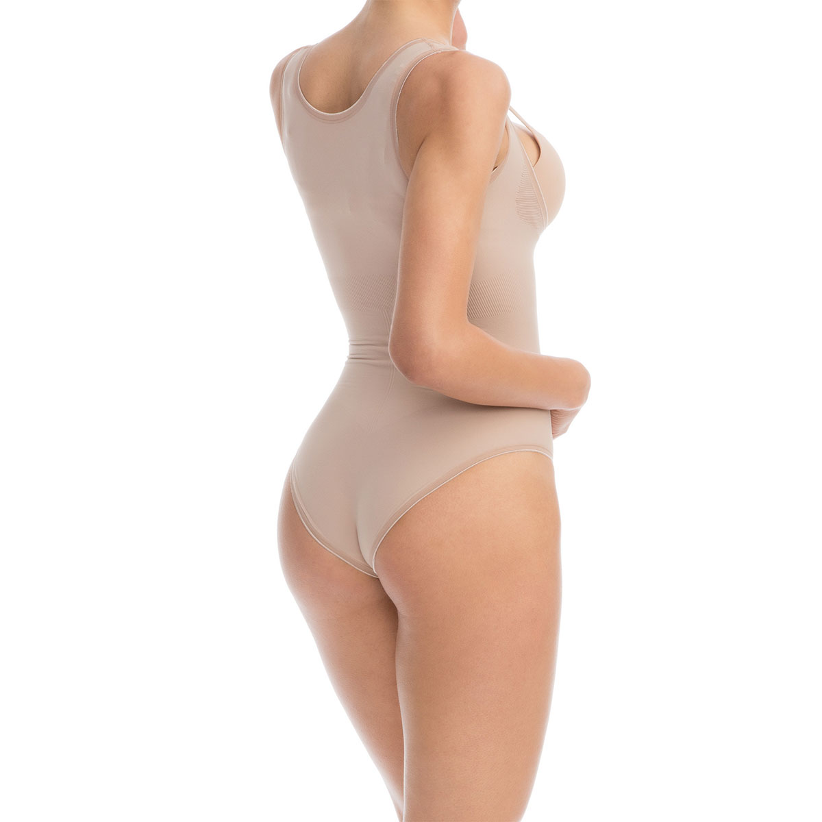 Bodi za mršavljenje, zatezanje stomaka i podizanje zadnjice sa otvorenim poprsjem ELEGANCE SHAPE 608B - FARMACELL