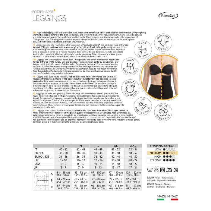 Helanke protiv celulita za mršavljenje, zatezanje stomaka i podizanje zadnjice BODYSHAPER 609Y - FARMACELL