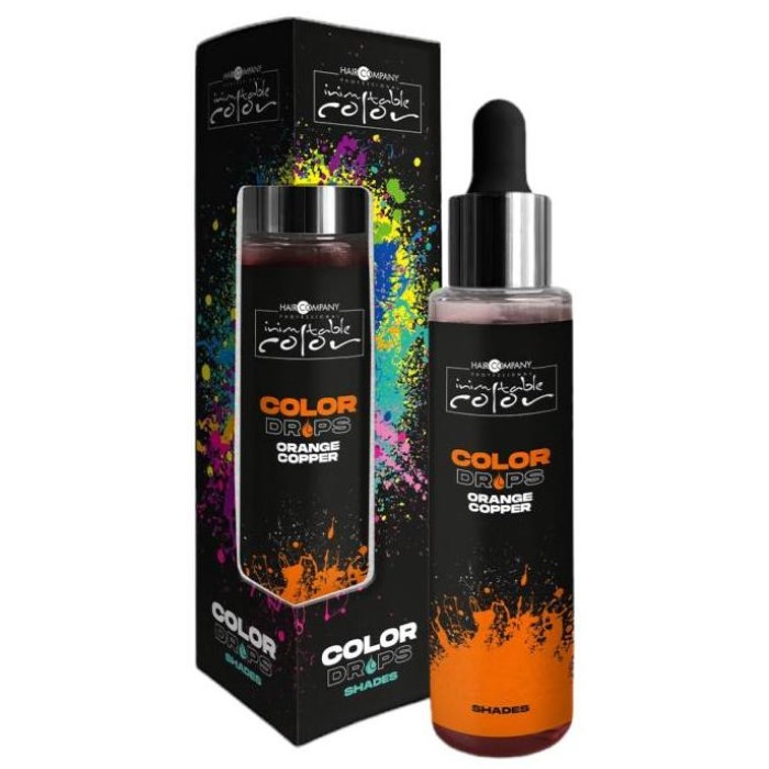 Inimitable Color Koncentrovane pigmentovane kapi za farbanje kose Orange COLOR DROPS 50 ml 8052469771641 | Hair Company | KOZMO