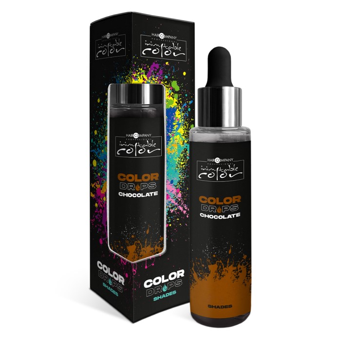 Inimitable Color Koncentrovane pigmentovane kapi za farbanje kose Chocolate COLOR DROPS 50 ml 8052469771603| Hair Company | KOZMO