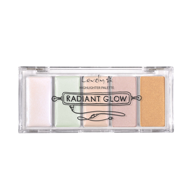 Paleta hajlajtera za lice LOVELY MAKEUP Radiant glow | Kozmo