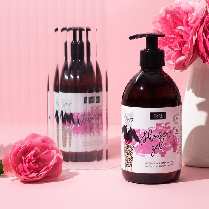 Gel za tuširanje sa mirisom magnolije i ružičastog bibera - Kitty 500ml LaQ | Kozmo