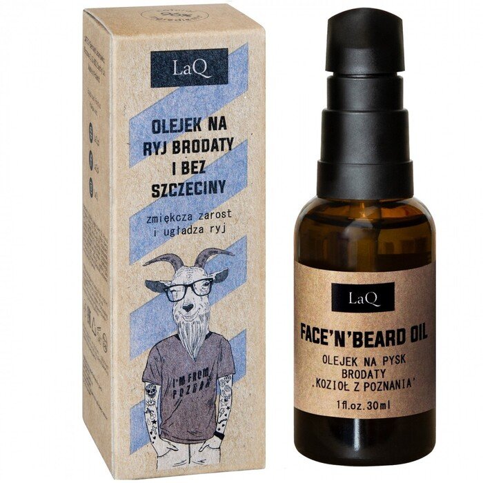 Ulje za bradu, kosu i negu kože pre i posle brijanja - Koza 30ml | LaQ | KOZMO