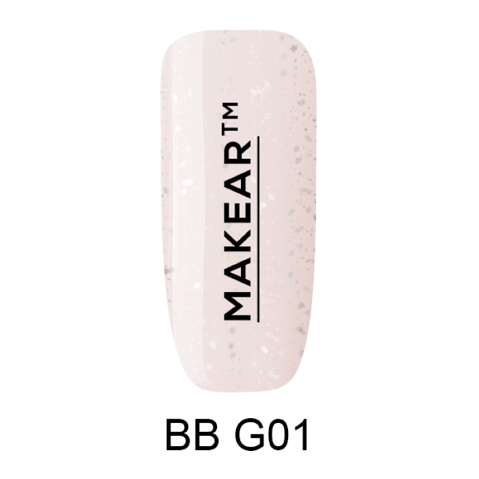 Bazni gel G01 Glitter 8 ml MAKEAR 5907508485955| MAKEAR | Kozmo