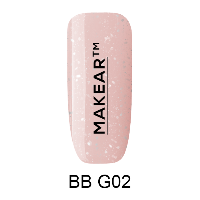 Bazni gel G02 Glitter 8 ml MAKEAR 5907508485962| MAKEAR | Kozmo