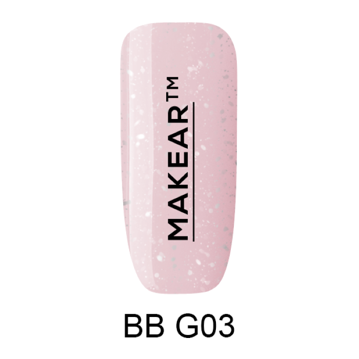 Bazni gel G03 Glitter 8 ml MAKEAR 5907508485979| MAKEAR | Kozmo