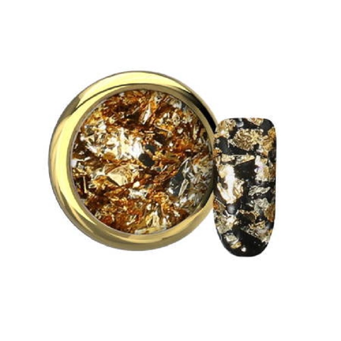 MAKEAR ALUFLAKES-GOLDEN FEVER ukrasne zlatne aluminijumske pahuljice|MAKEAR COSMETICS| Kozmo