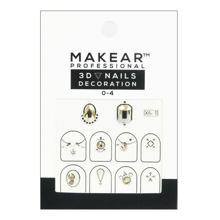NAIL ART 04 Dekorativne nalepnice za nokte sa cirkonima |MAKEAR COSMETICS| Kozmo