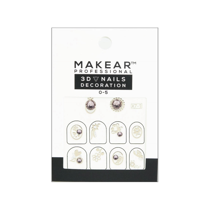 NAIL ART 05 Dekorativne nalepnice za nokte sa cirkonima |MAKEAR COSMETICS| Kozmo