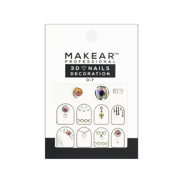 NAIL ART 07 Dekorativne nalepnice za nokte sa cirkonima |MAKEAR COSMETICS| Kozmo