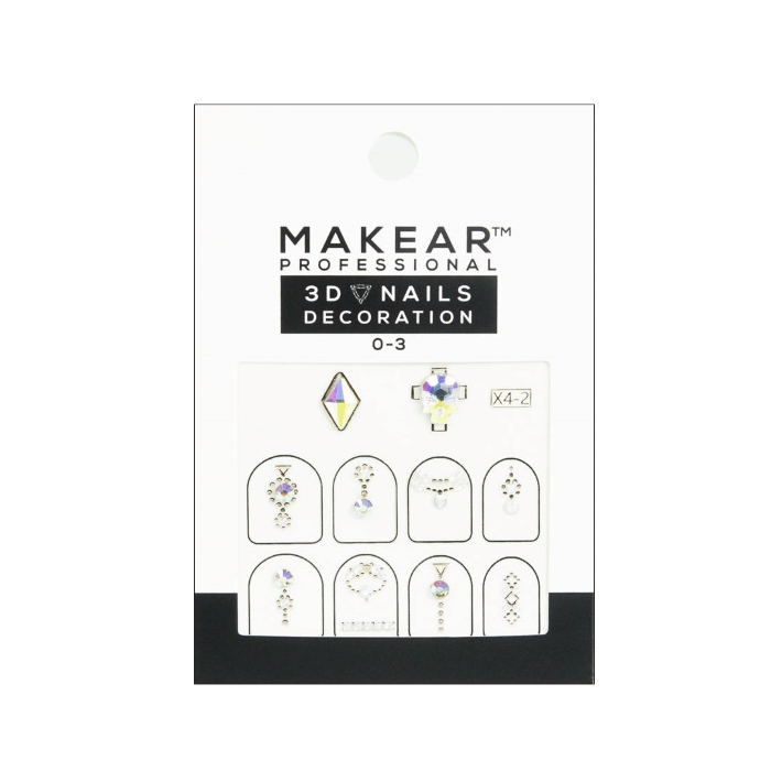 NAIL ART 09 Dekorativne nalepnice za nokte sa cirkonima |MAKEAR COSMETICS| Kozmo
