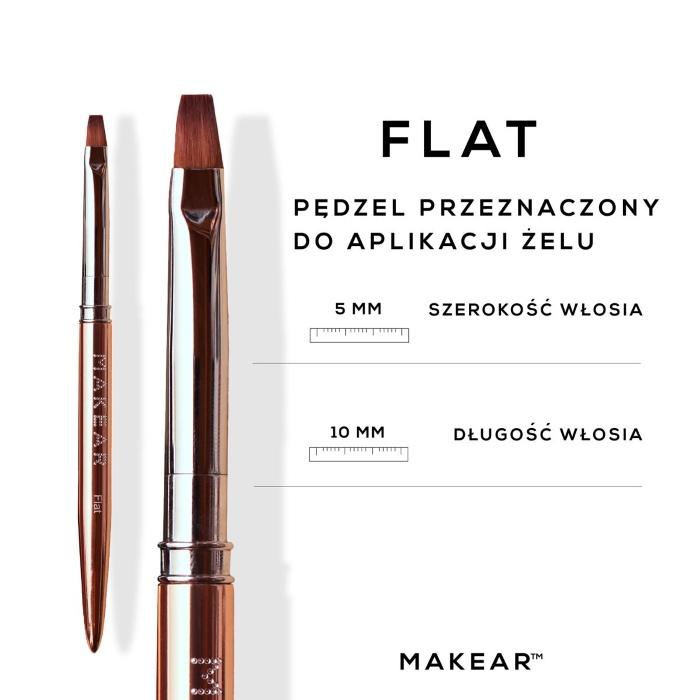Ravna Četkica Za Nokte | MAKEAR | Kozmo