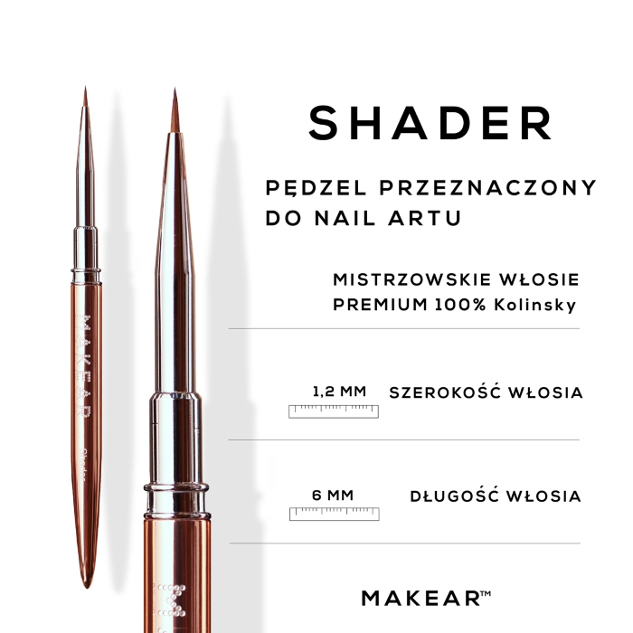 Četkica Za Nokte Brush Shader| MAKEAR | Kozmo