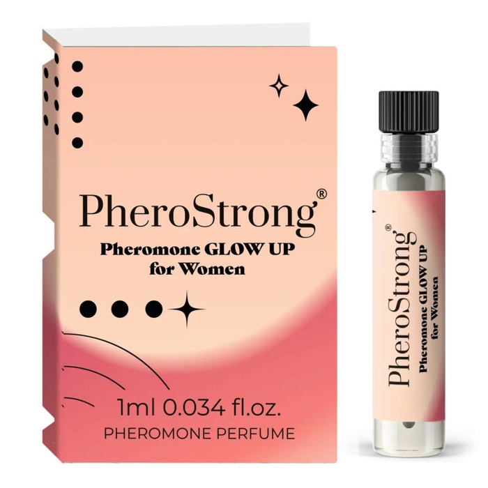 PheroStrong Glow Up parfem sa feromonima za zene da uzbudjuje muskarce 1ml 5904405351673 Kozmo