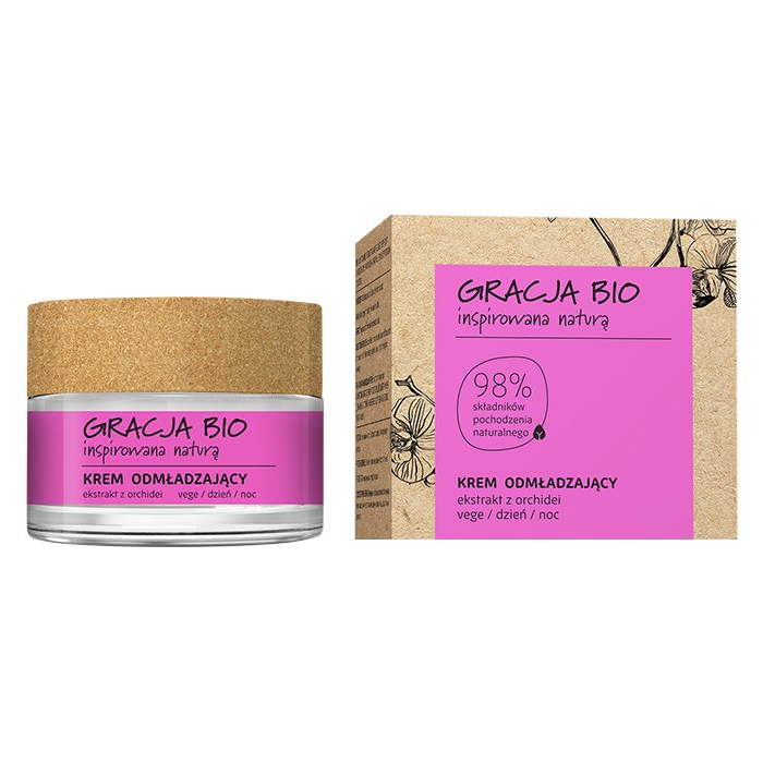 Krema za lice sa efektom podmladjivanja Bio 98%  Vegan 50 ml | GRACJA | MIRACULUM | Kozmo