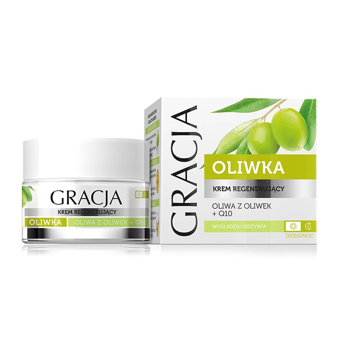 Regenerativna krema za suvu kožu lica sa uljem maslina i koenzimom Q10 za antiage efekat 50 ml | GRACJA | MIRACULUM | Kozmo