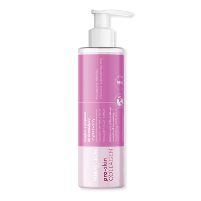 Emulzija sa uljem za skidanje šminke i umivanje lica - Collagen pro-age | MIRACULUM | Kozmo