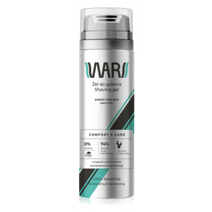 Gel za brijanje WARS EXPERT aloja vera i opunicija 200ml | MIRACULUM | Kozmo